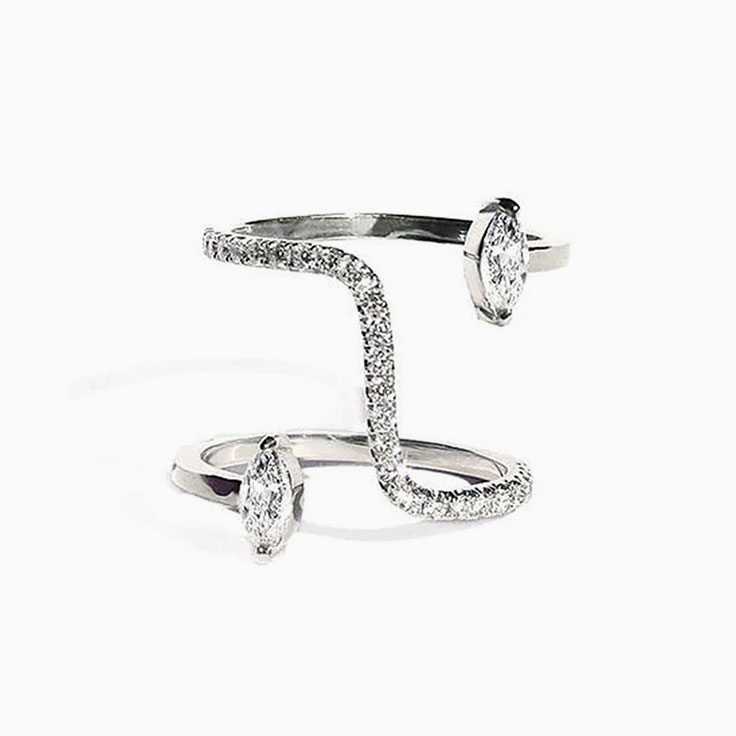 marquise pattern diamond ring