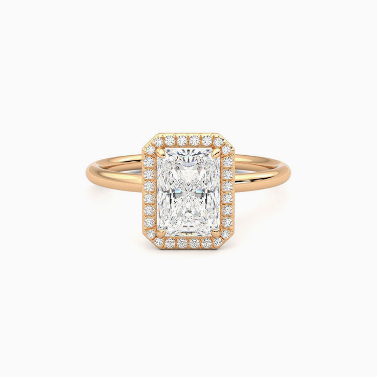 Radiant Cut Diamond Engagement Ring