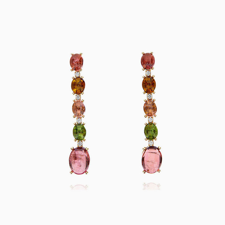 Colourful Tourmaline Earrings