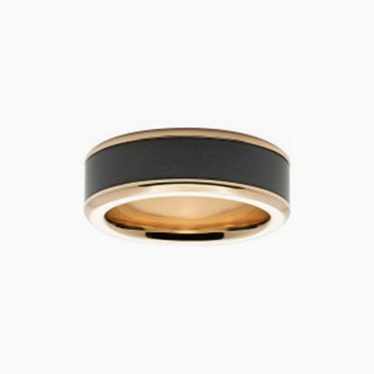 Classic Satin Reverse Inlay Elysium Ring