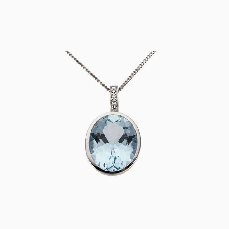 Blue Topaz Pendant