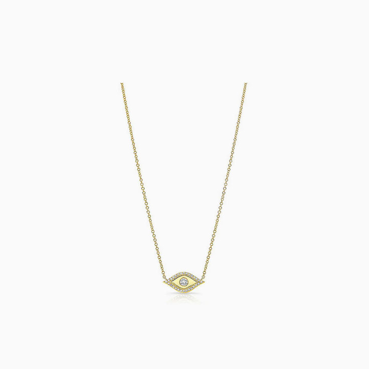 Diamond Evil Eye Necklace