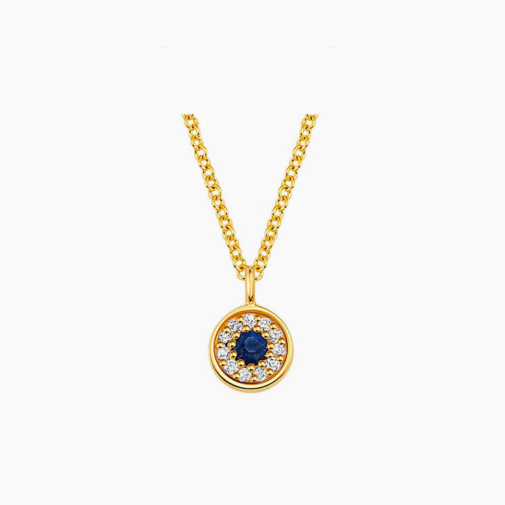 Round Evil Eye Necklace