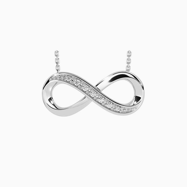 Pave Infinity Necklace