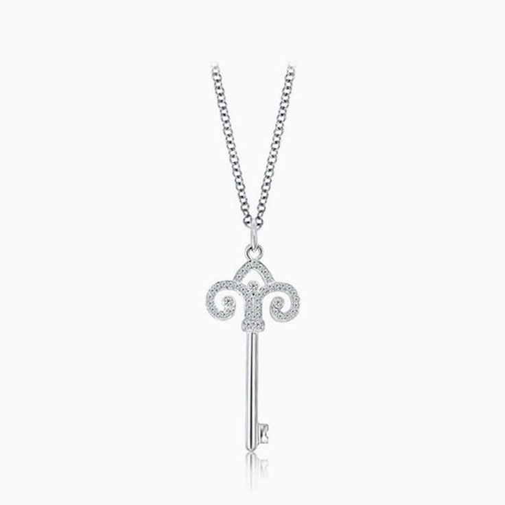 Diamond Key Necklace
