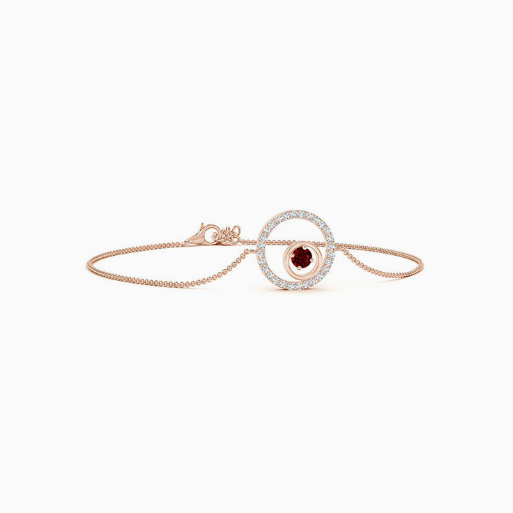 Circle Ruby Bracelet