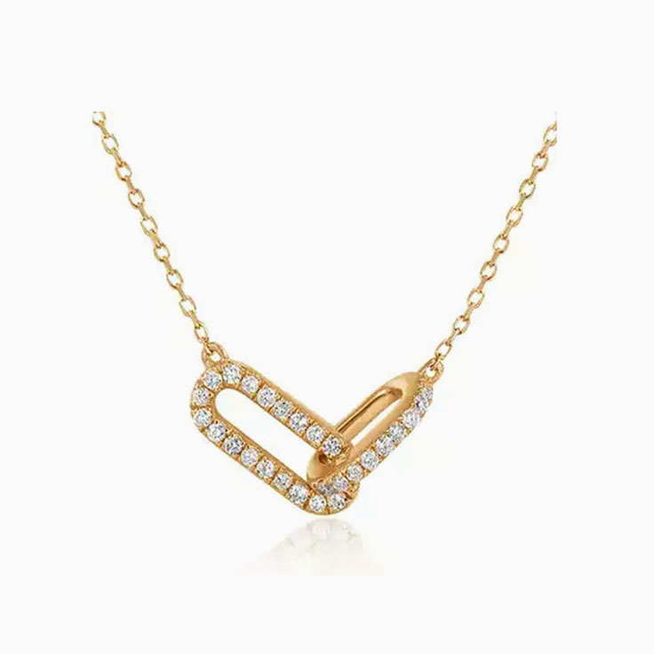 Diamond Knot Fine Necklace