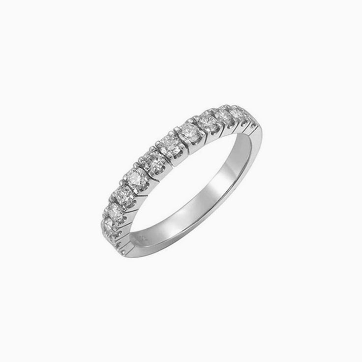 6 Points Lab Diamond Wedding Ring