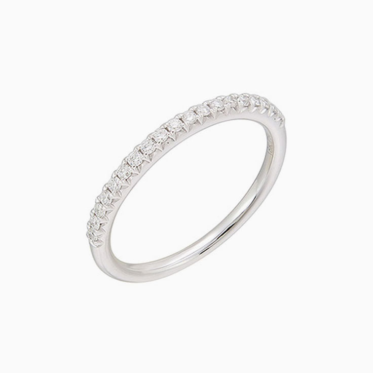 Claw Set Lab Diamond Wedding Ring 3101