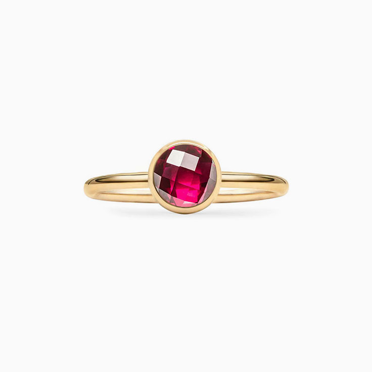 Bezel Set Ruby Ring