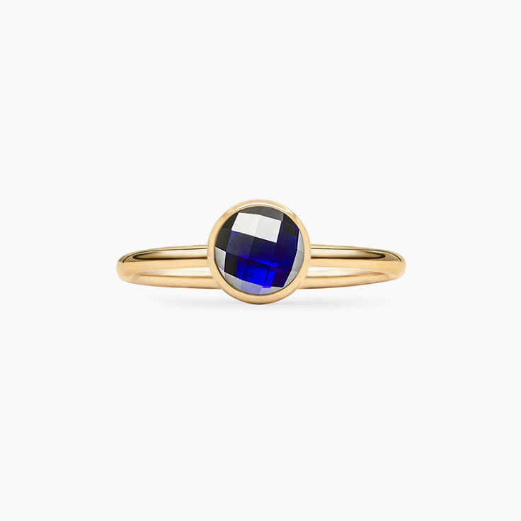 Bezel Set Sapphire Ring