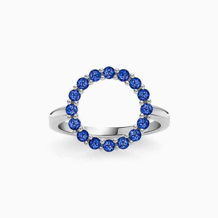 Infinity Sapphire Ring