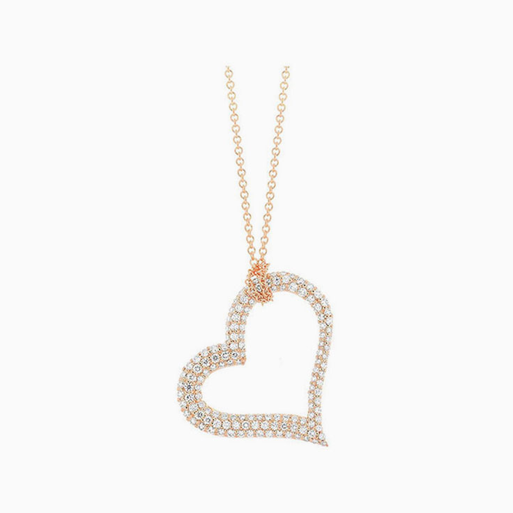 Diamond Open Heart Necklace