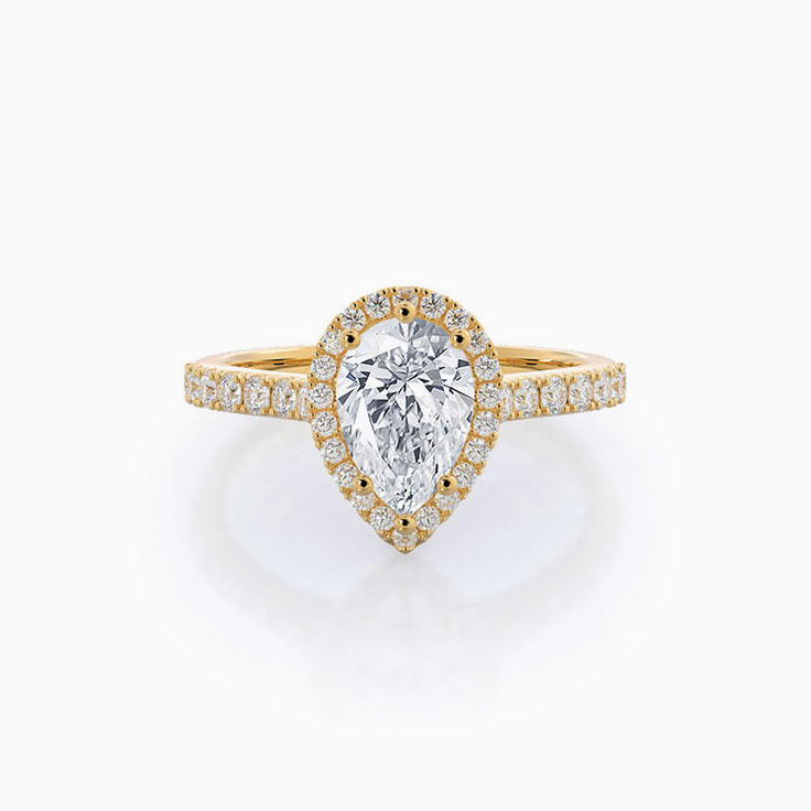 Pear Lab Diamond Engagement Ring