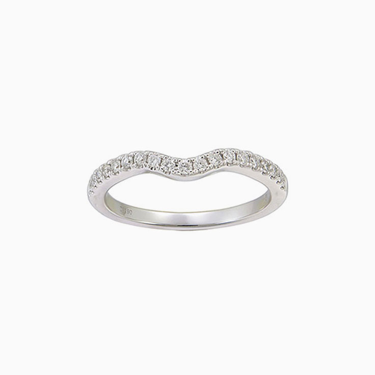 Fitted Lab Diamond wedding ring