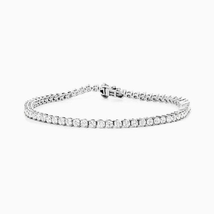4 Carat Tennis Bracelet In A Two Claw Setting