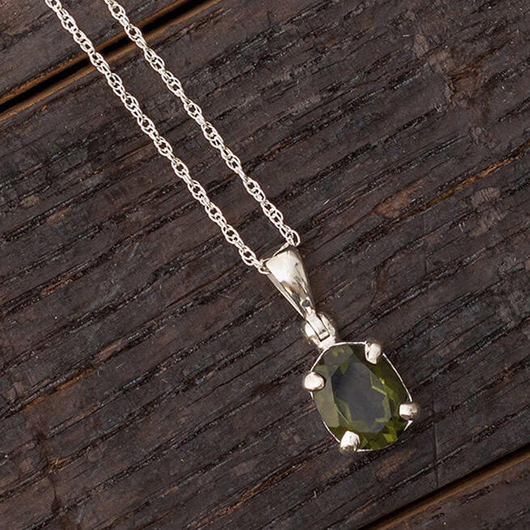 Oval Moldavite Necklace