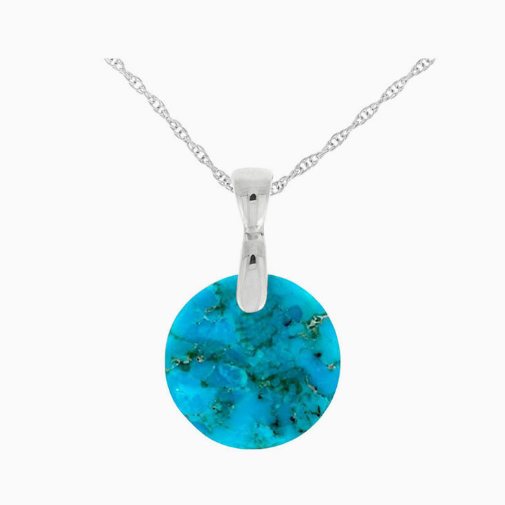 Circle Turquoise Necklace
