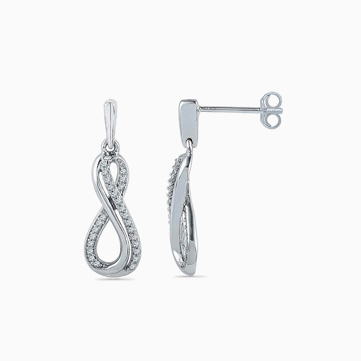 Infinity Diamond Earrings