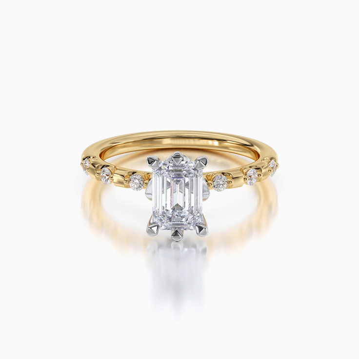 Vintage emerald engagement ring