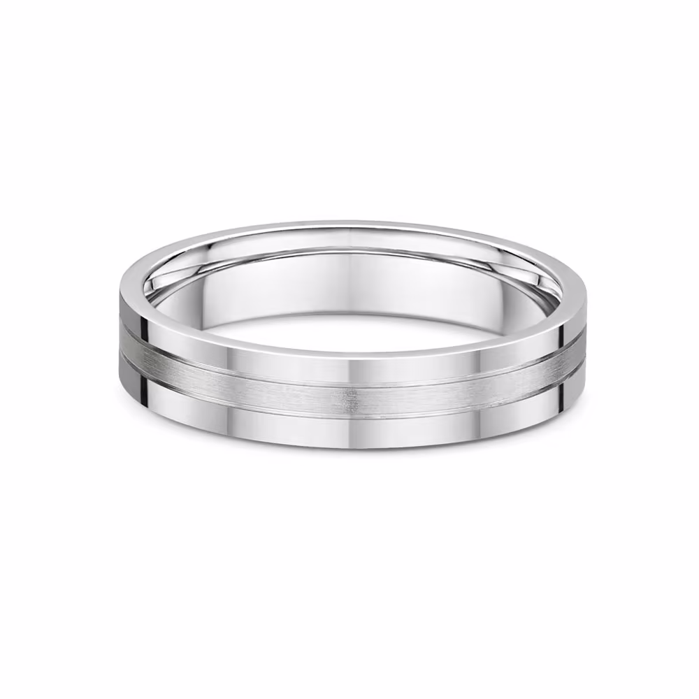 4mm 18k Gold Mens Wedding Ring