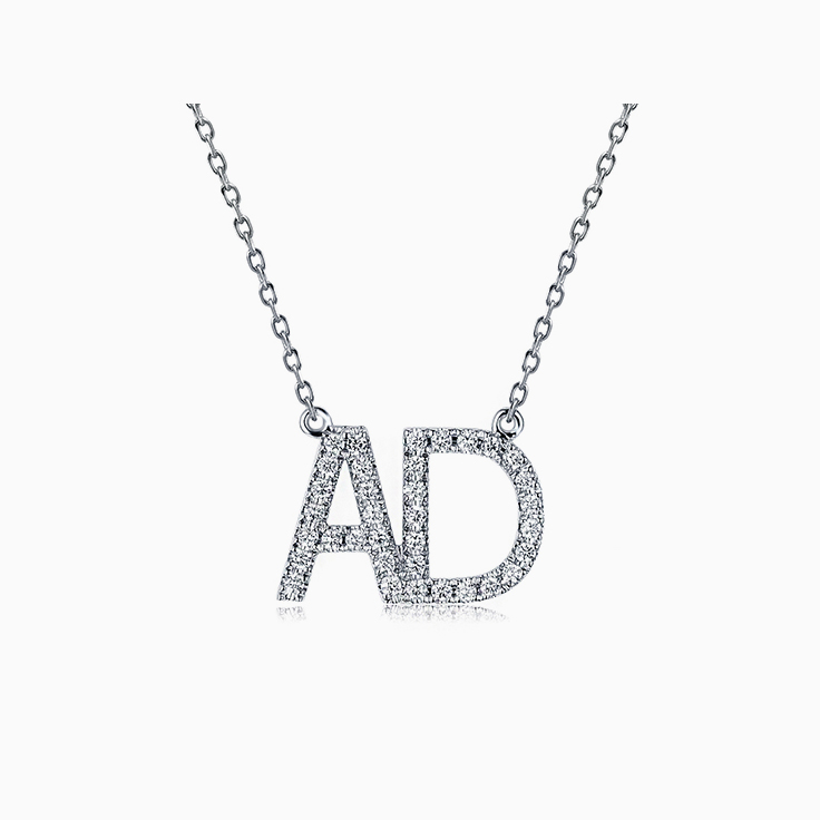Diamond initial hotsell necklace canada