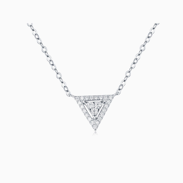 Triangle Diamond Necklace