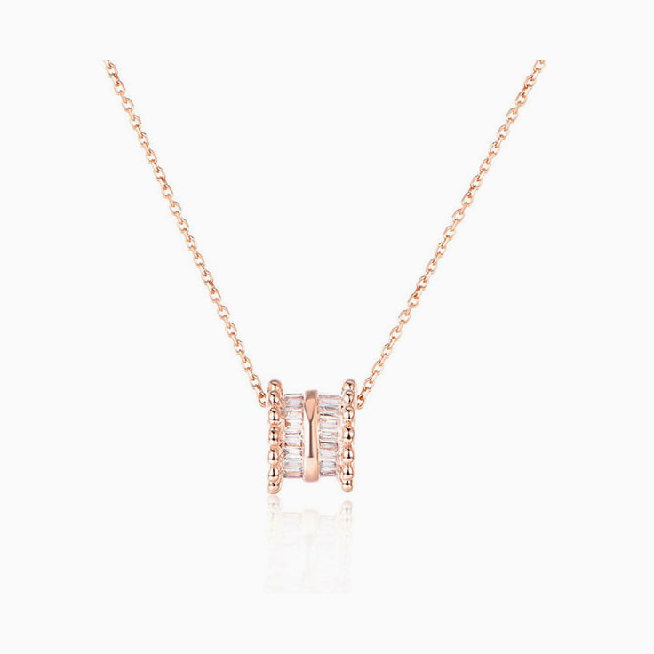 Baguette Diamond Necklace
