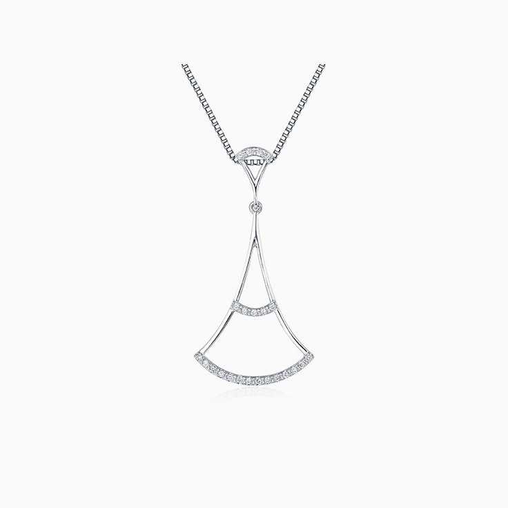 Diamond drop pendant