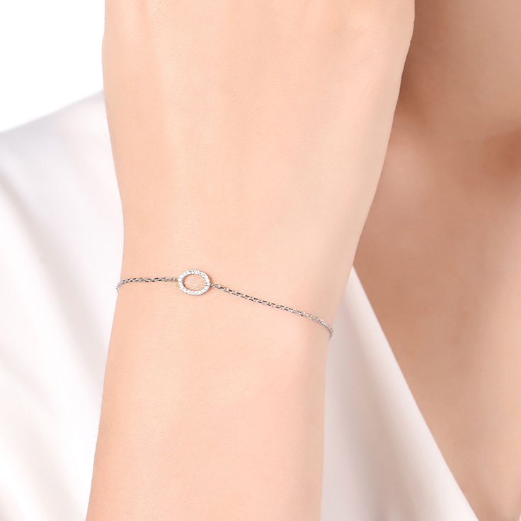 Oval Shape Diamond Bracelet