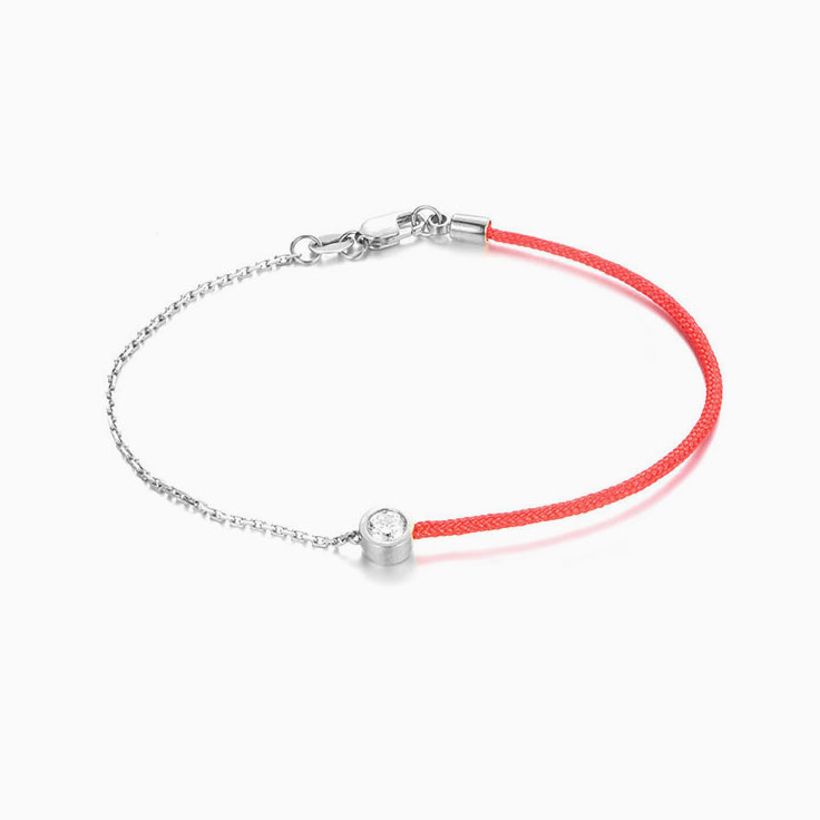Red and Gold Diamond Bracelet