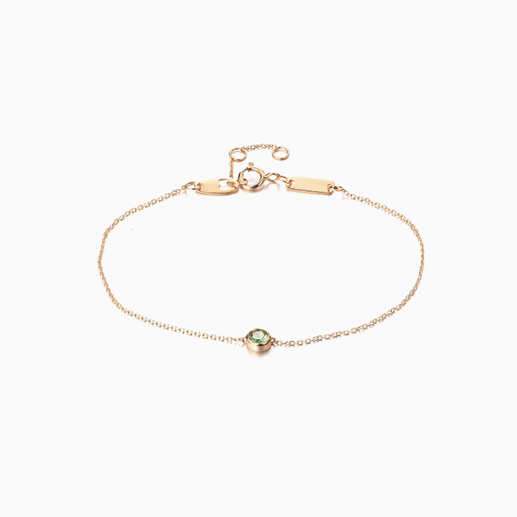 Tsavorite Drop Set Barcelet