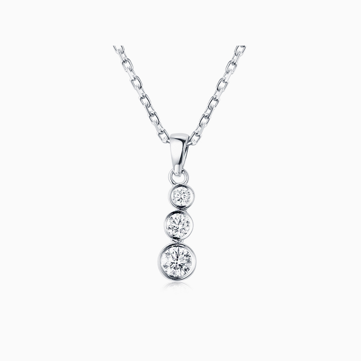 Bezel set drop Pendant