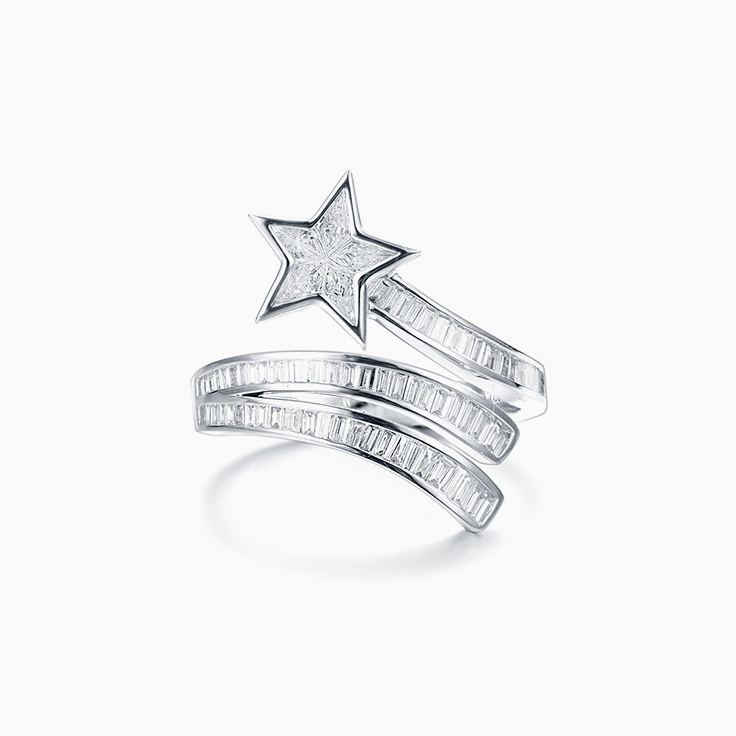 Star Baguette Diamond Ring