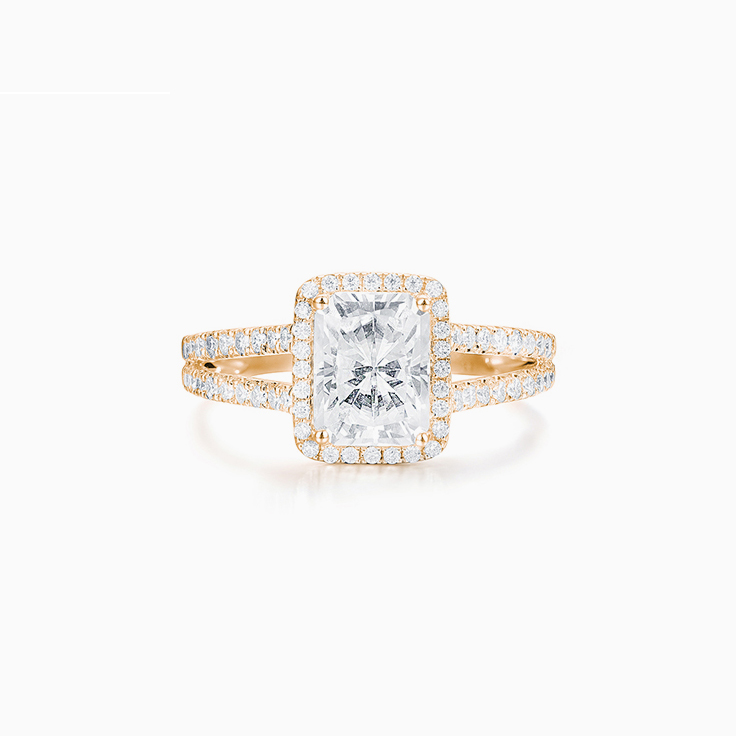 Radiant Lab Grown Diamond Halo Ring