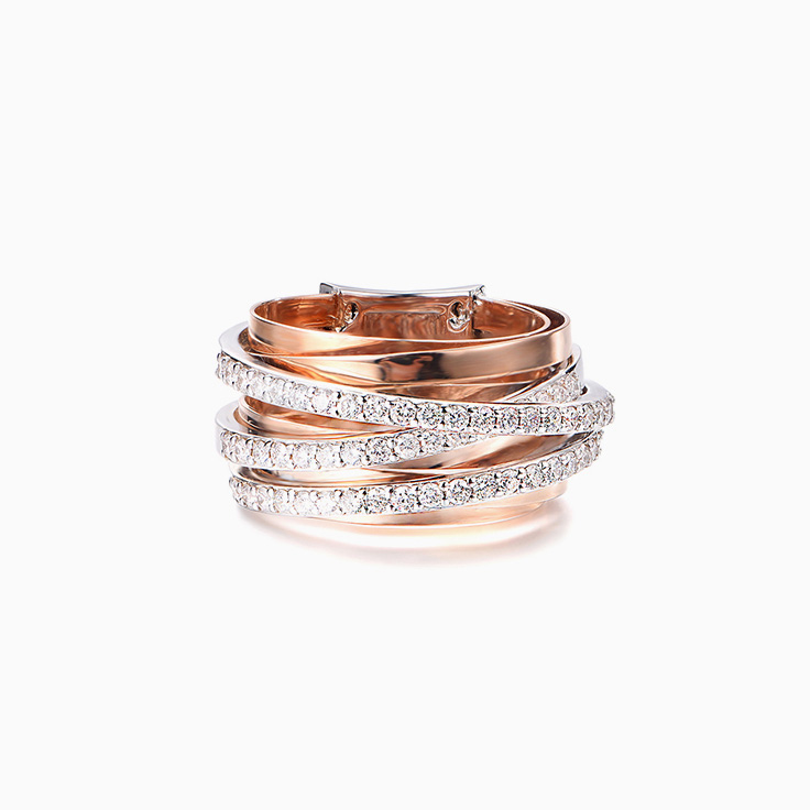 Criss Cross Diamond Dress Ring