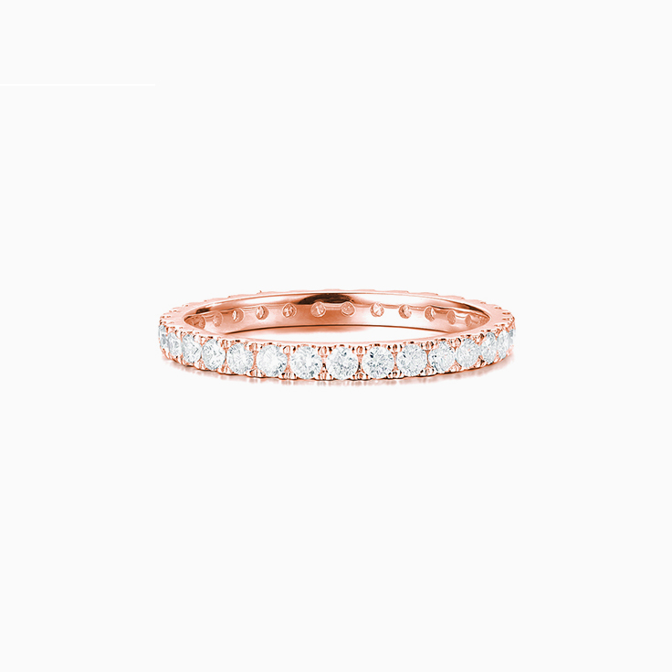 Petite Round Diamond Wedding Ring