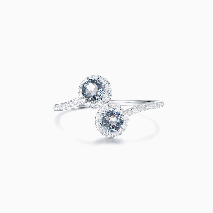 Blue Topaz Cuff Ring
