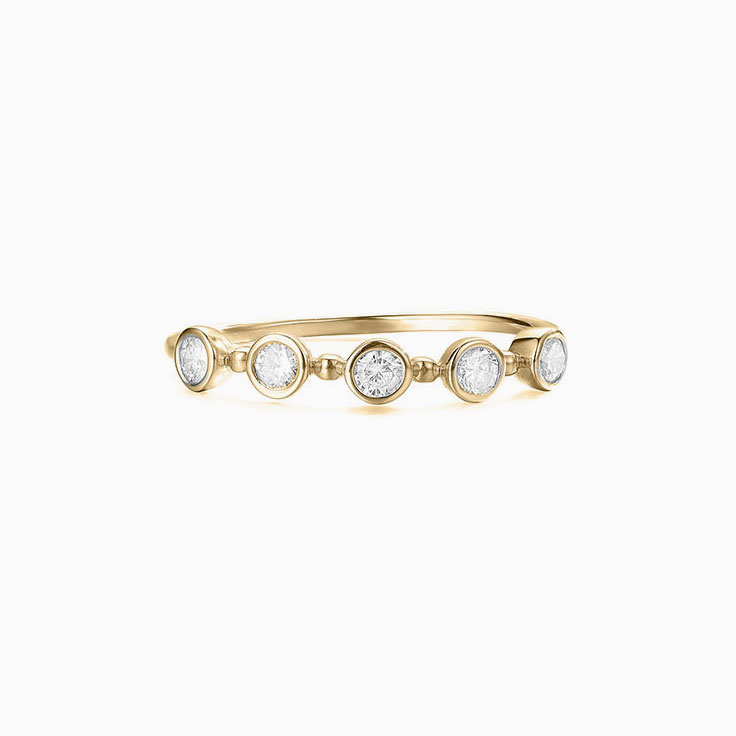 5stone Drop set Ring