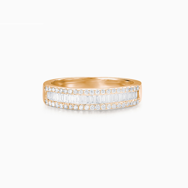 Baguette and Round Diamond