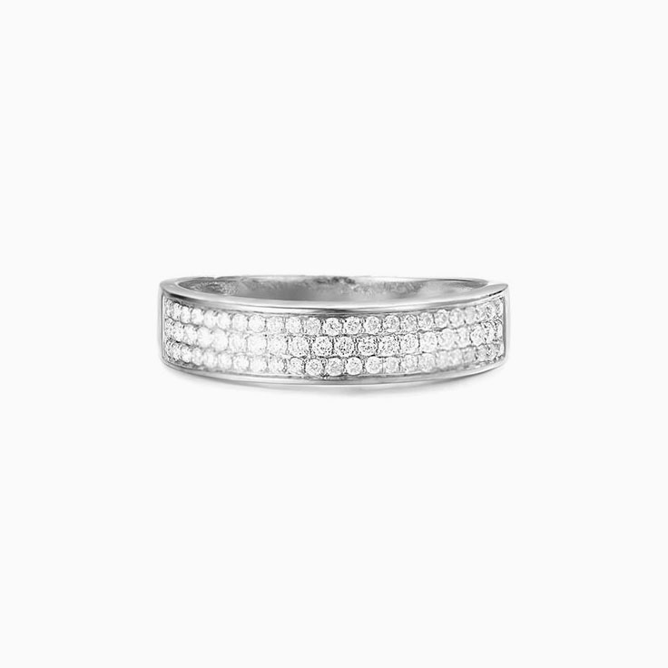 Three Row Pave Band