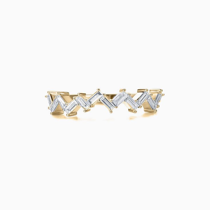 Baguette Zig Zag Ring