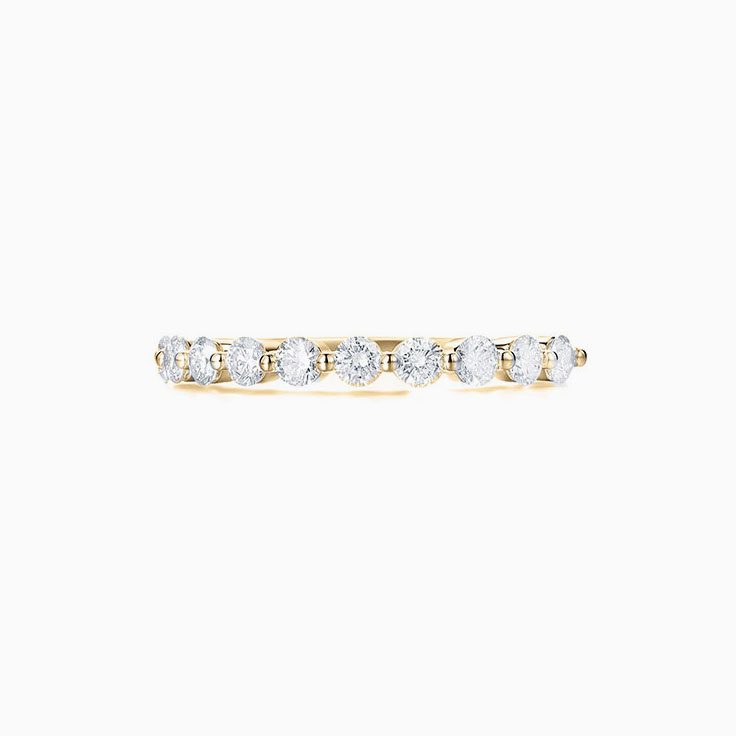 2 claw Diamond Wedding band