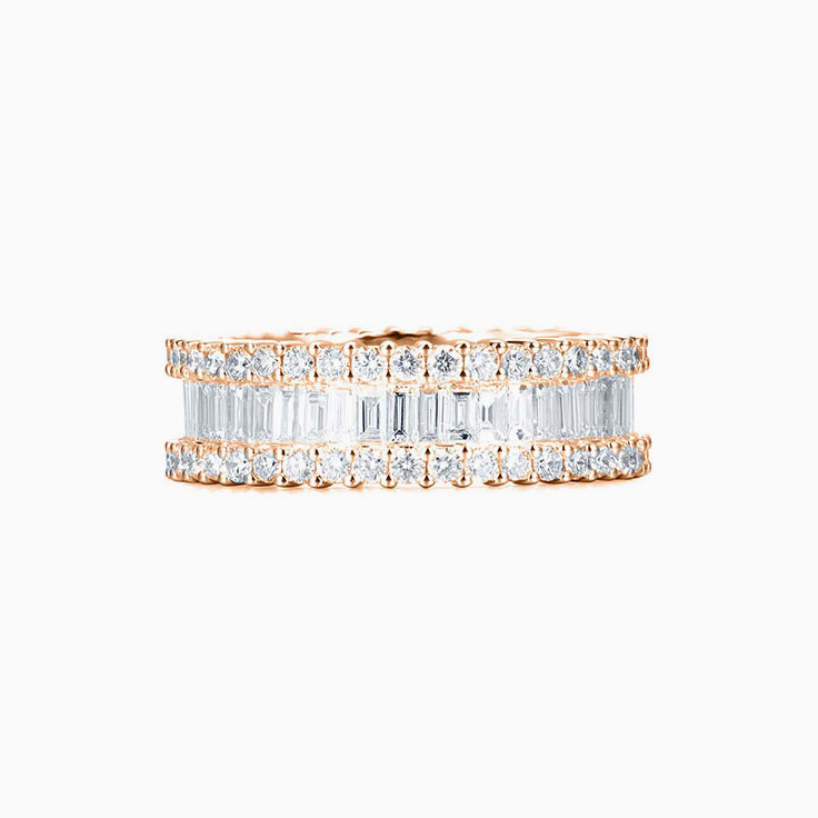 Baguette and Round Eternity Ring