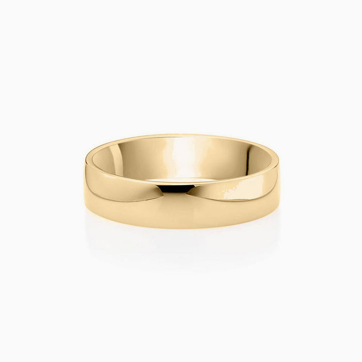 Comfort fit Mens Wedding Ring