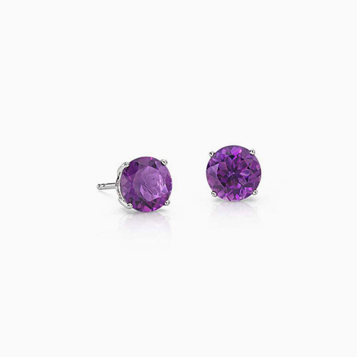 Amethyst Studs