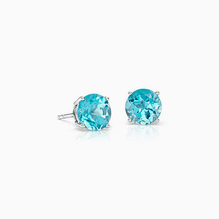 Blue Topaz Studs