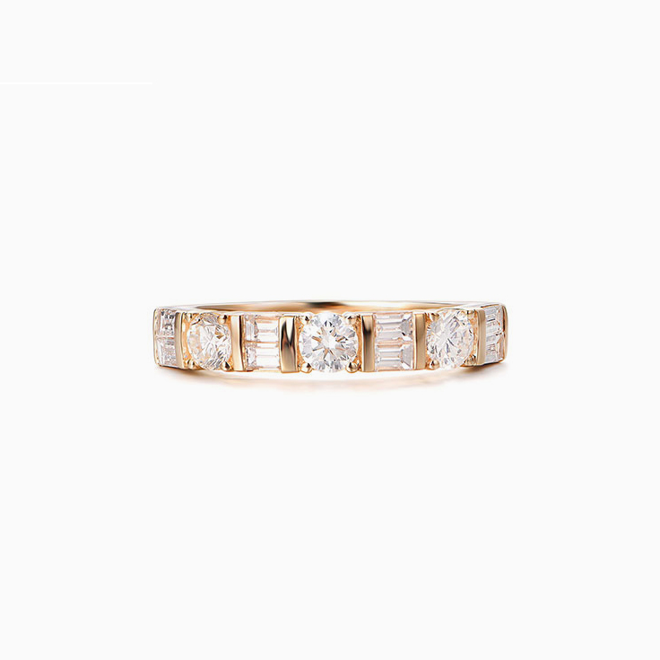 Baguette and round diamond 7348