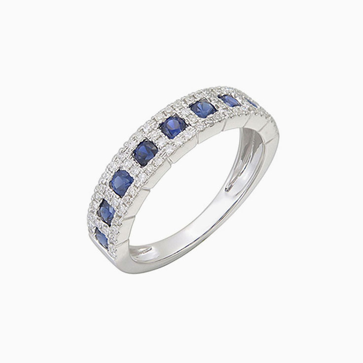 Saphhire and diamond ring 3962