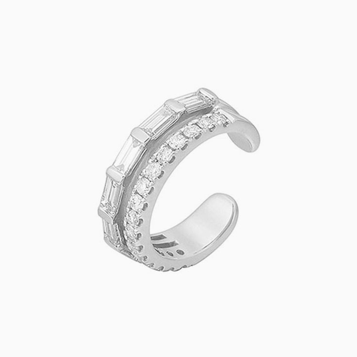 Diamond cuff earrings 939